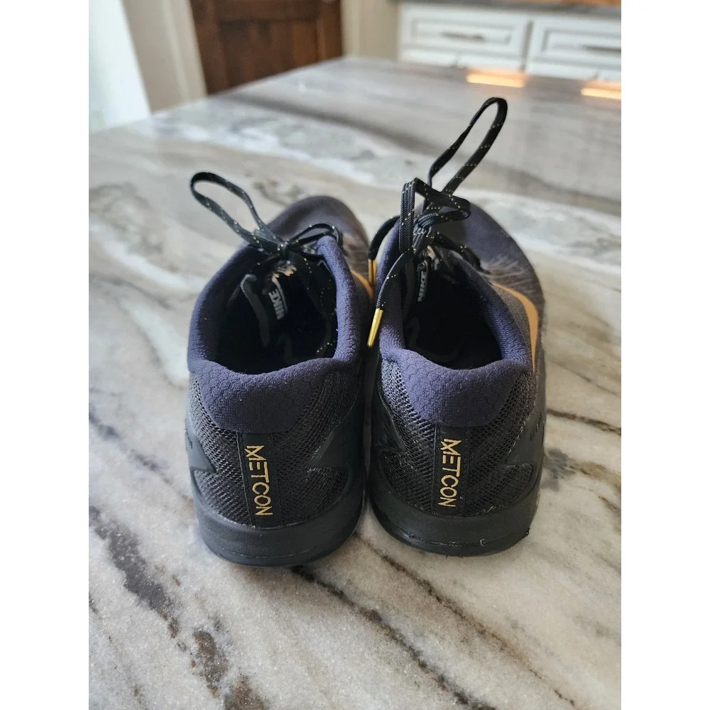 Nike Metcon 3 Womens Training Shoes Black Metallic Gold 848933-007 Size 8.5